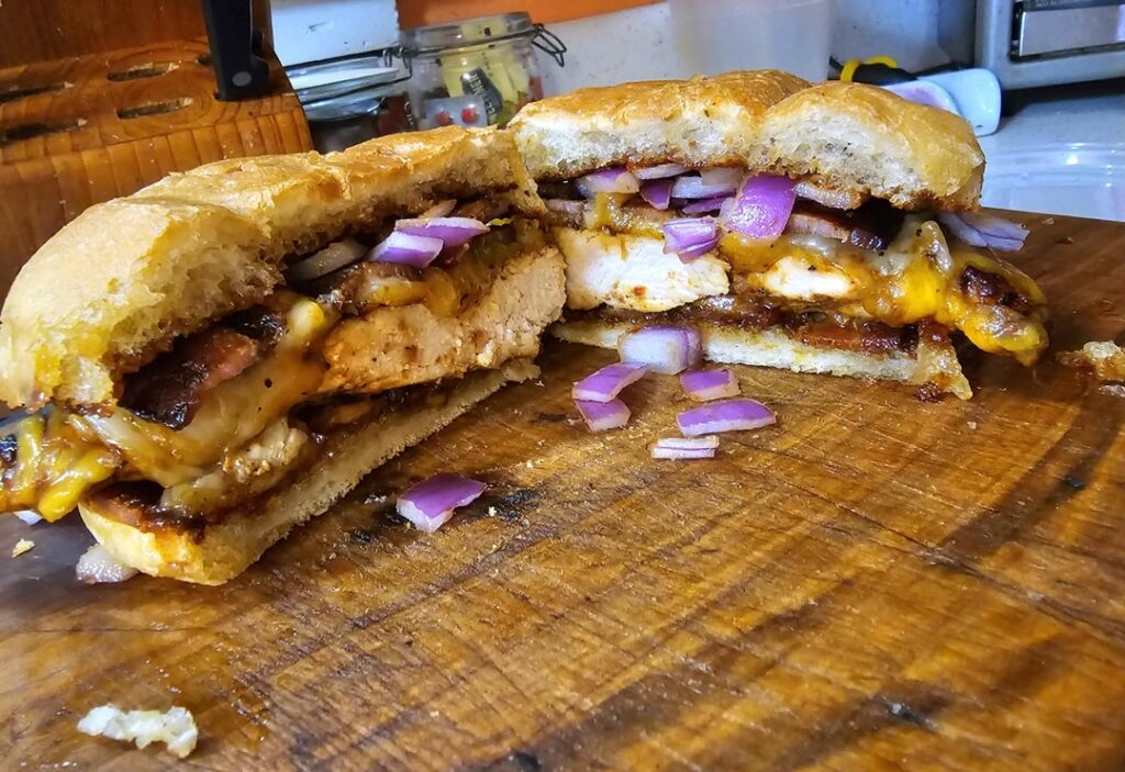 Chicken/Bacon/Onion w/ Homemade Bbq Sauce