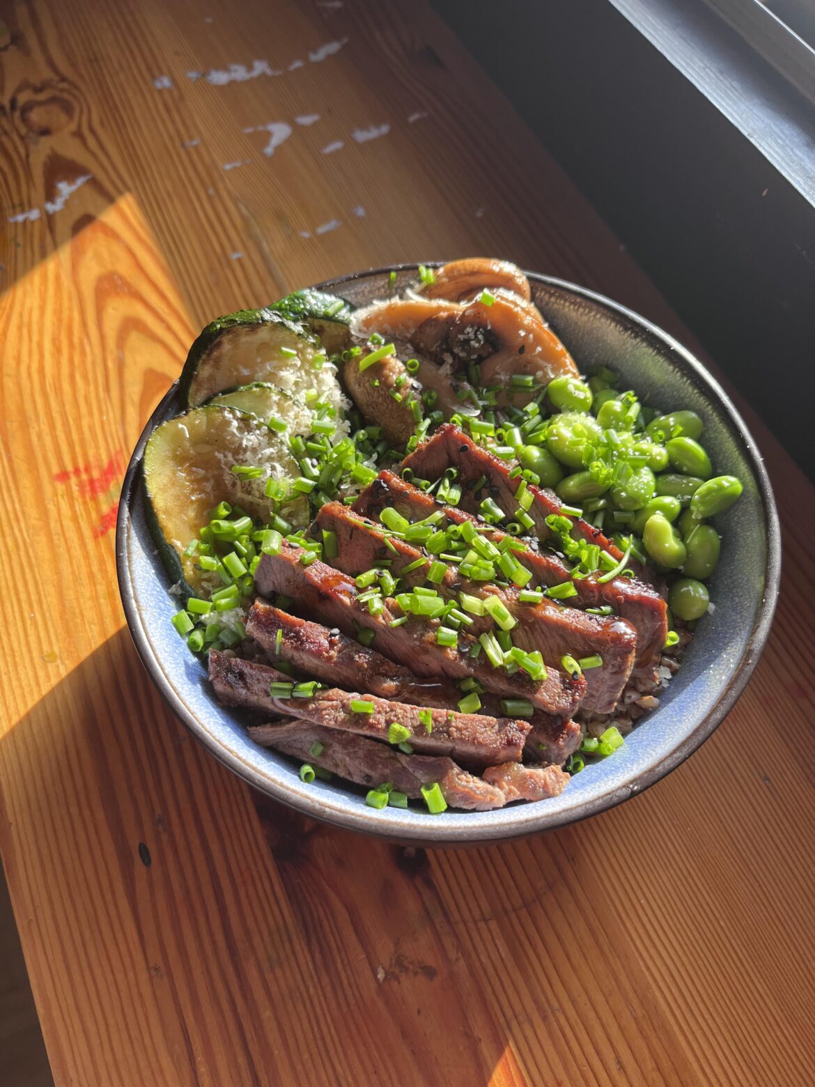 Beef buckwheat bowl