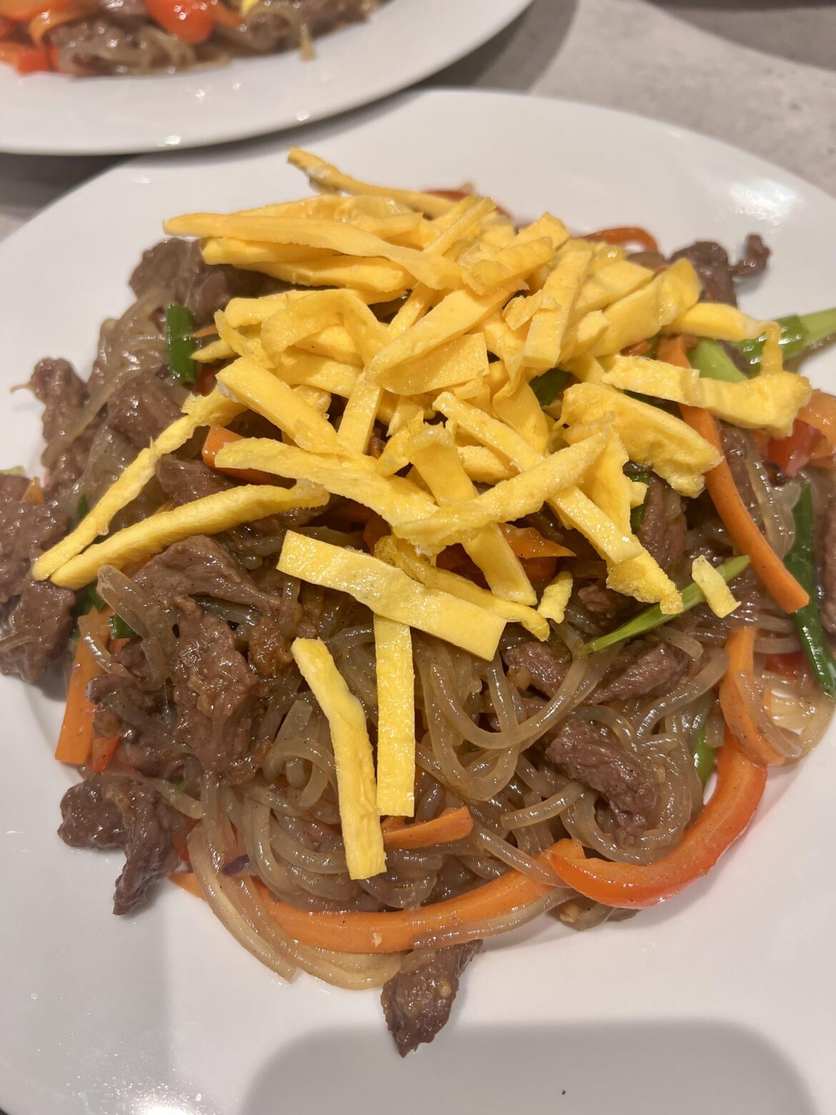 first time making japchae!