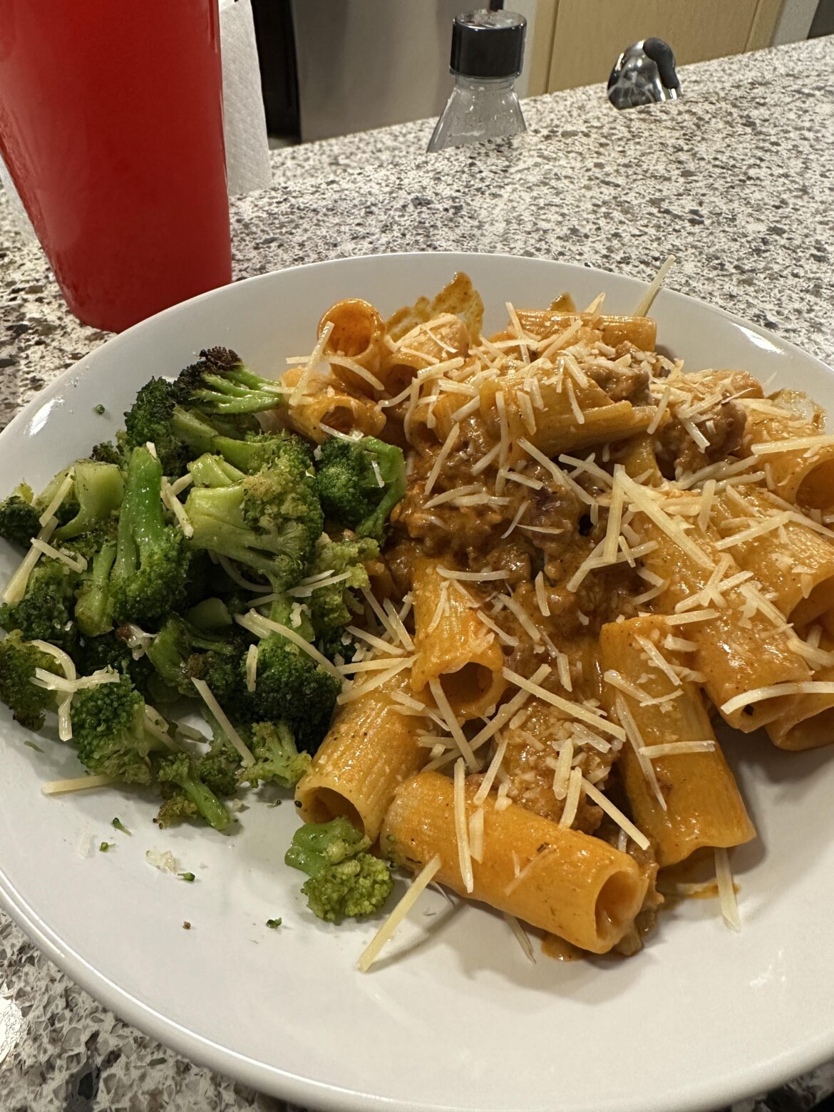 Pork Sausage with Rigatoni Rosa