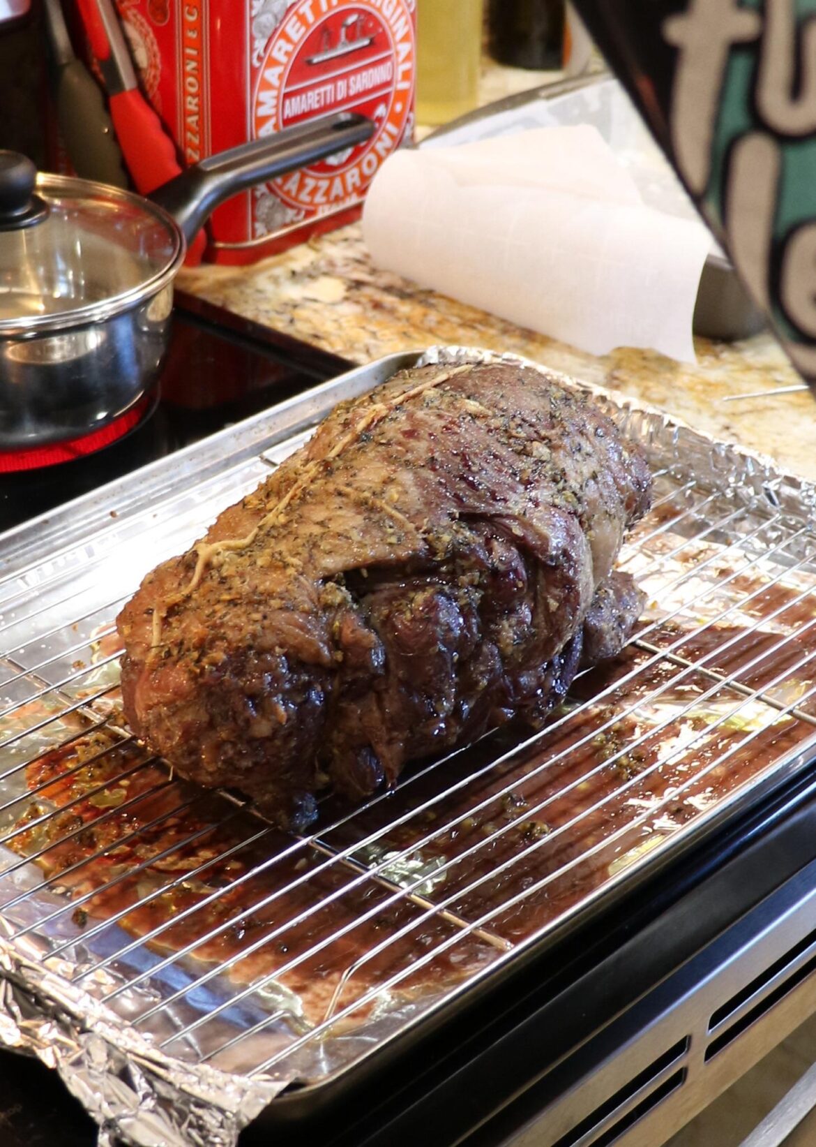 Slow Roasted Boneless Leg of Lamb