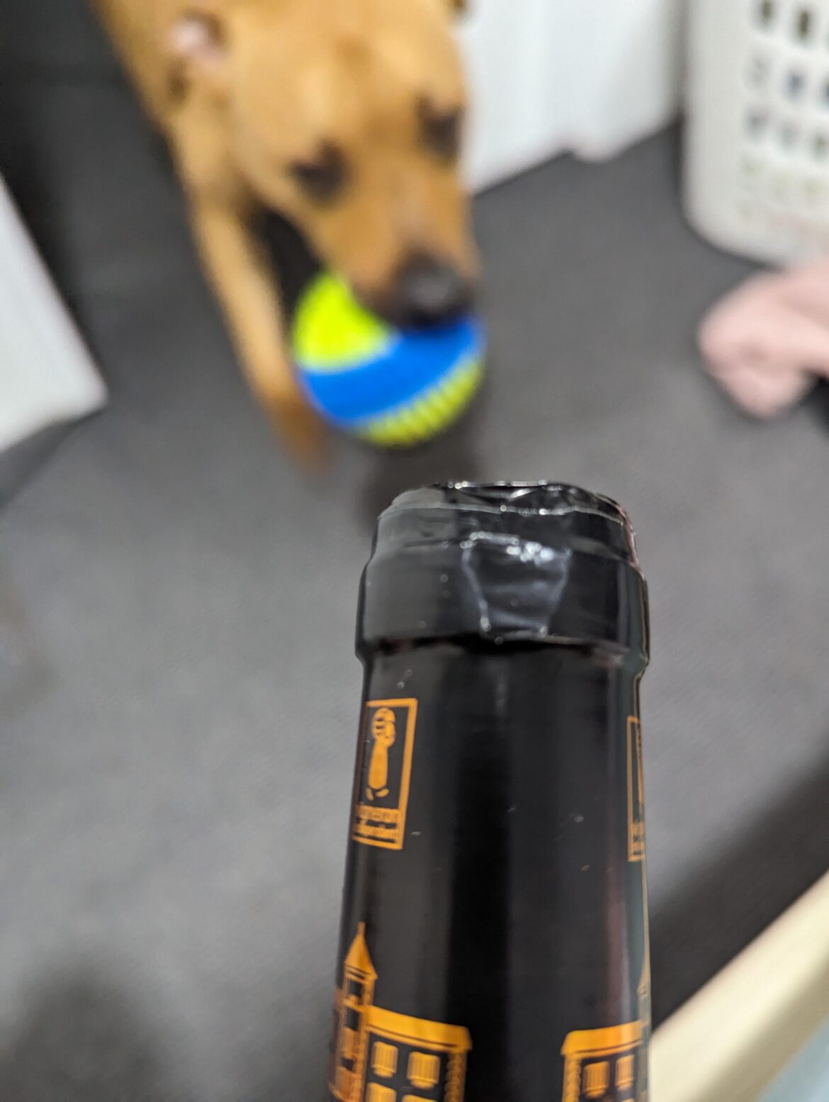 Wine bottle defect. Possible oxidation?