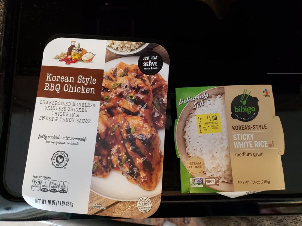 Budget at home convenience meal
