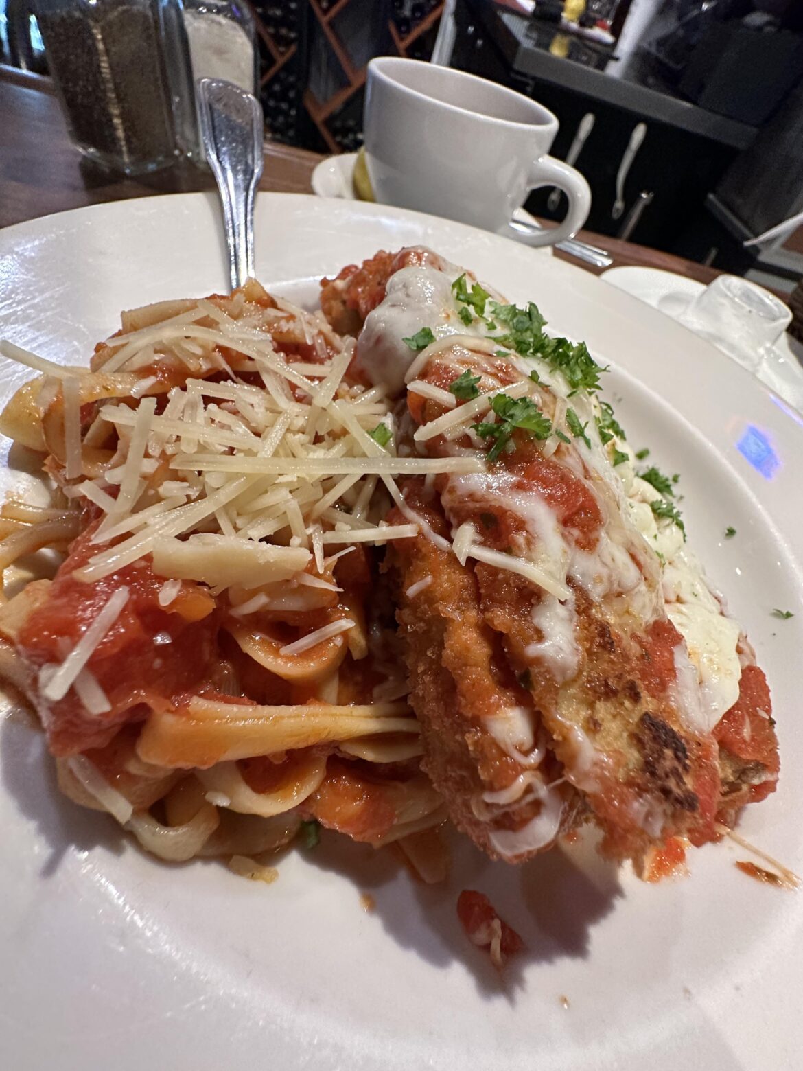 Tony & Luigi’s in Georgetown 🇮🇹 🍆 🧀