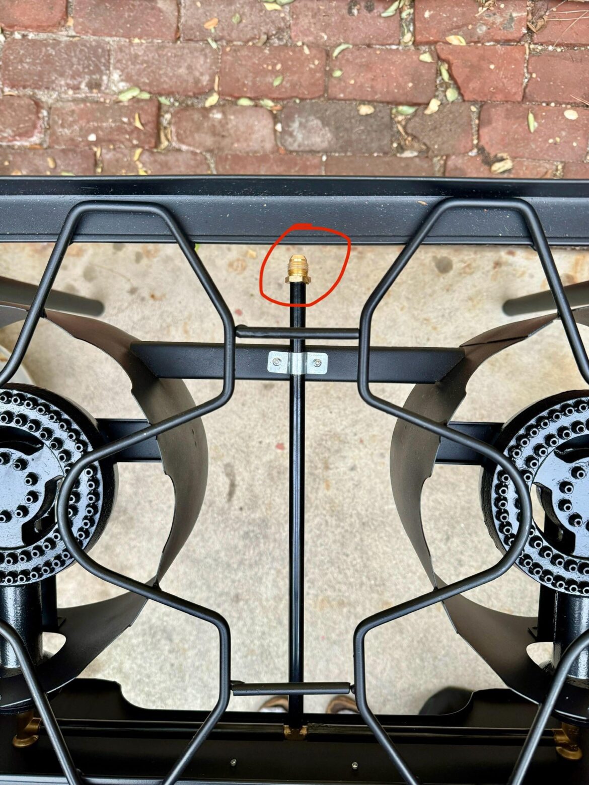 Fixing a small leak on propane burner