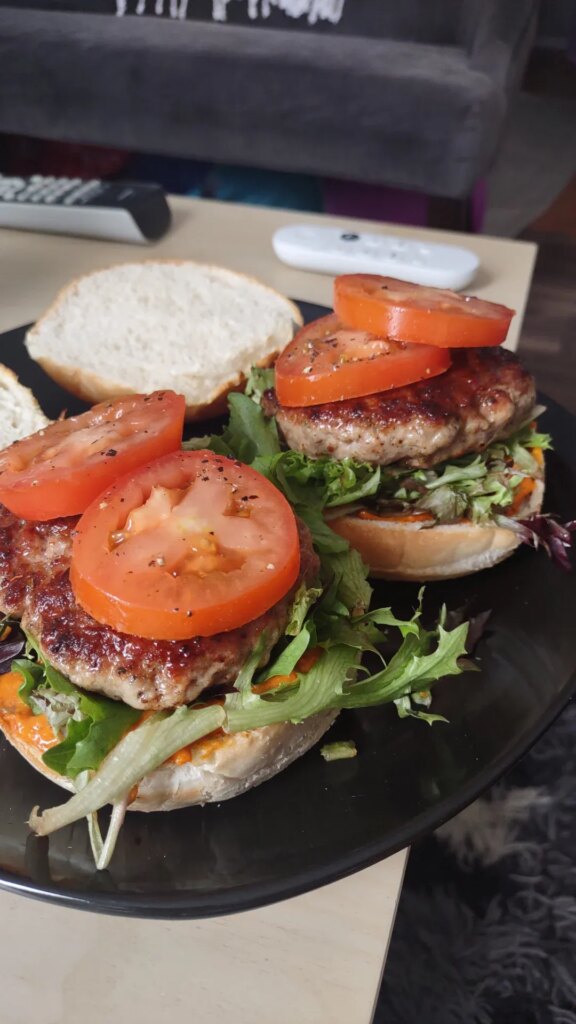 How do you stack your burger