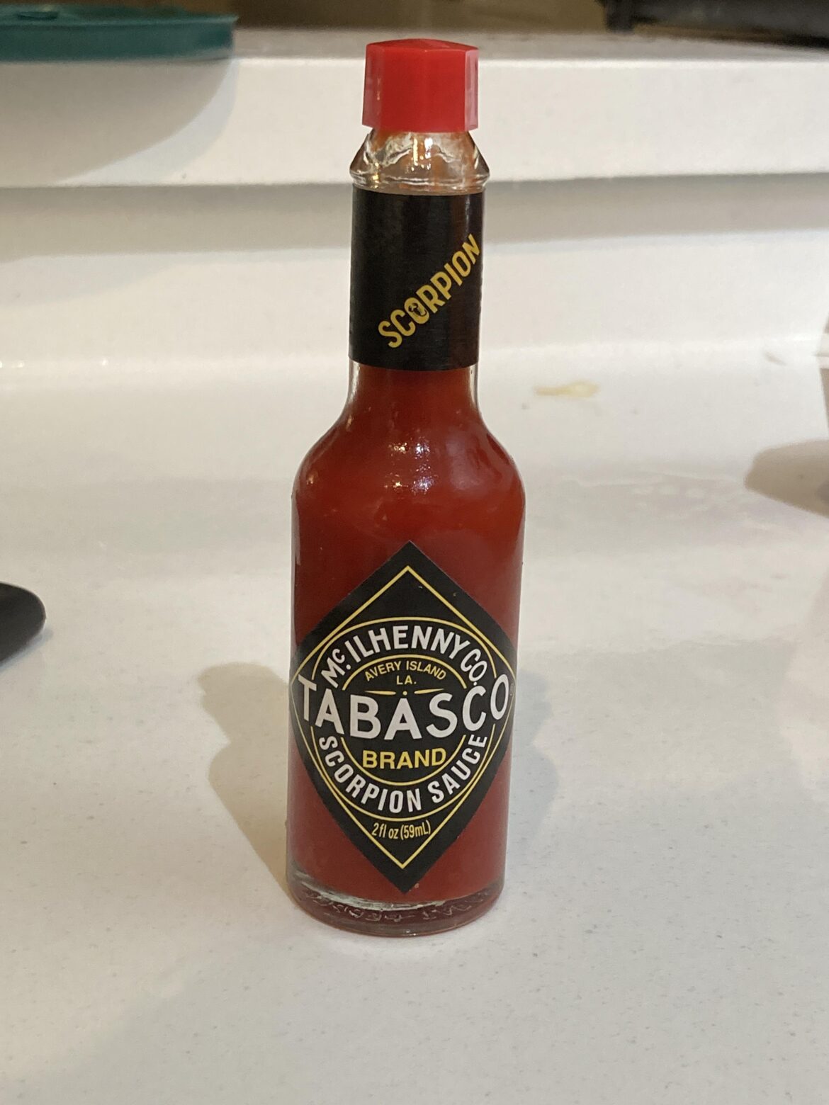 Another Tabasco Scorpion victim. Was at the grocery store and decided to give this a try. I dumped like 5-6 globs on the first bite.. woah. The immediate flavor is sooo good tho - like a sweet Tabasco