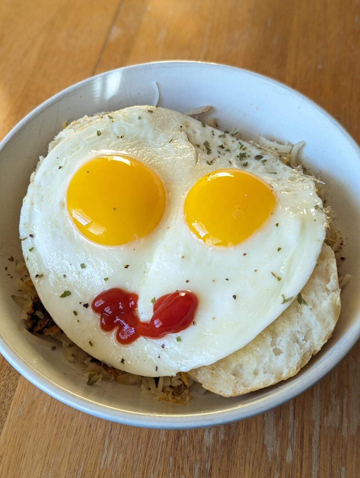 Hash browns and Biscuits
