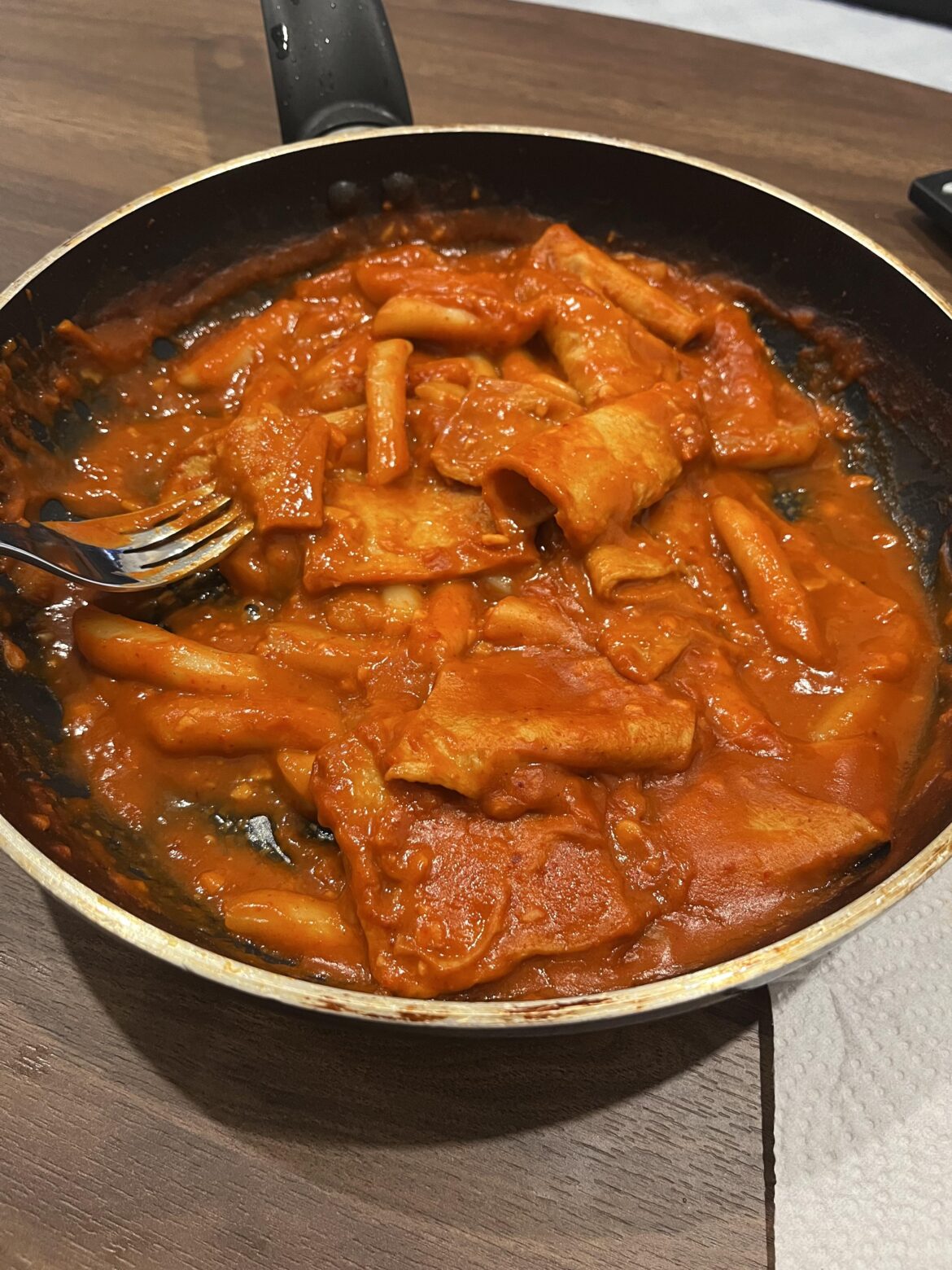 first attempt at making tteokbokki