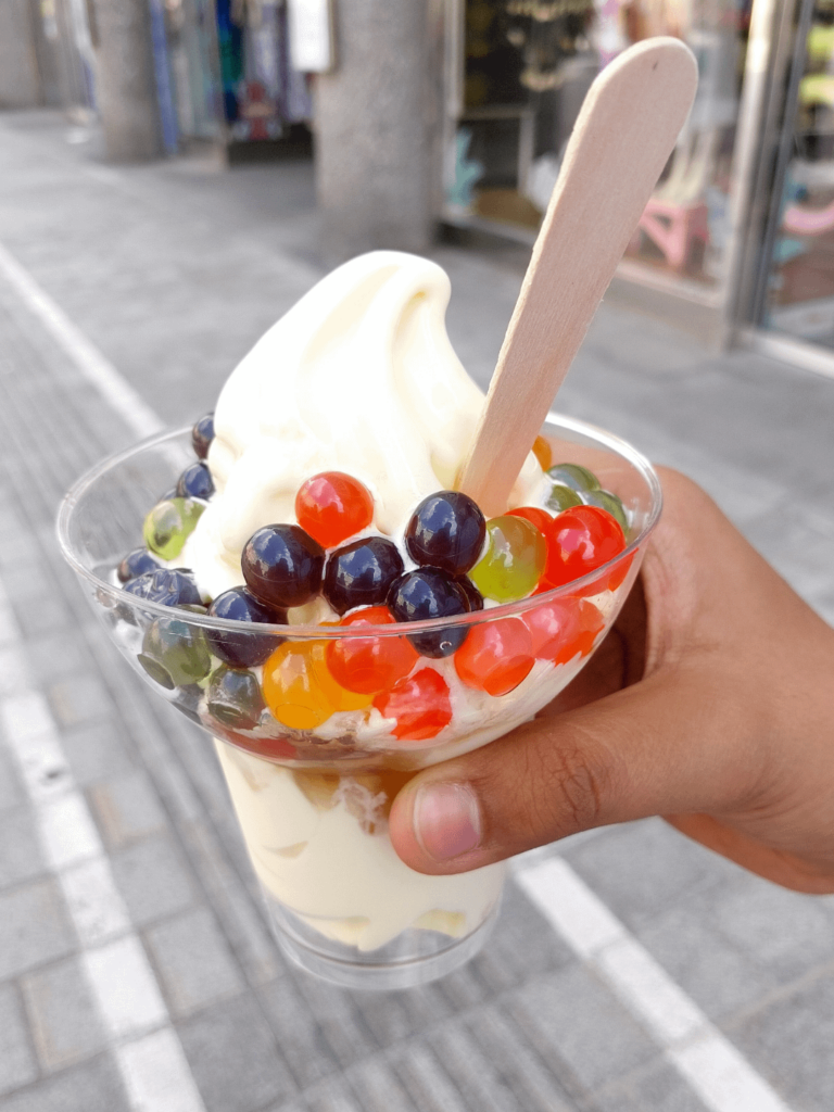 Ice cream topped with boba | Innsbruck, Austria.