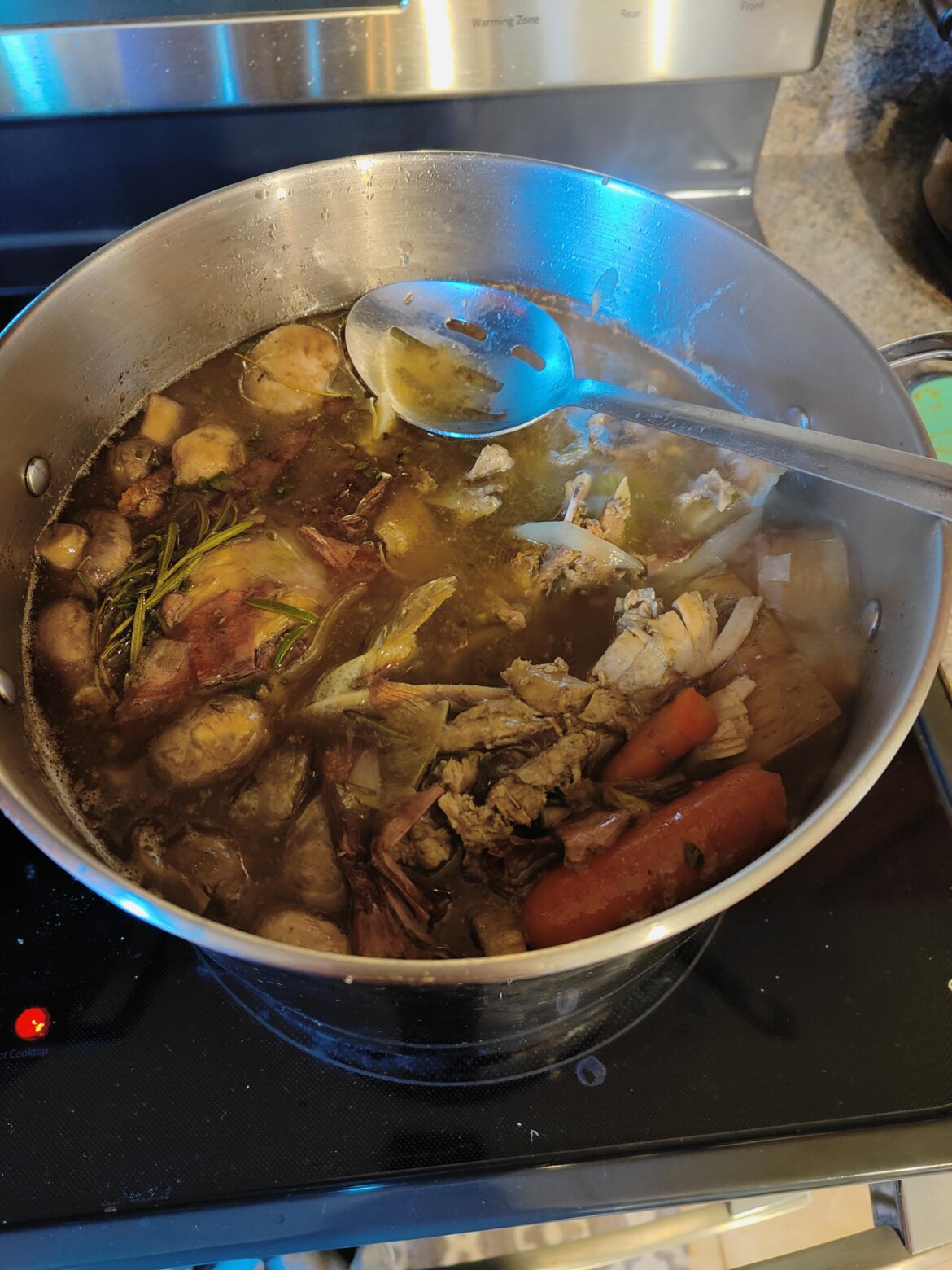 My favorite part after Thanksgiving: Bird Stock!