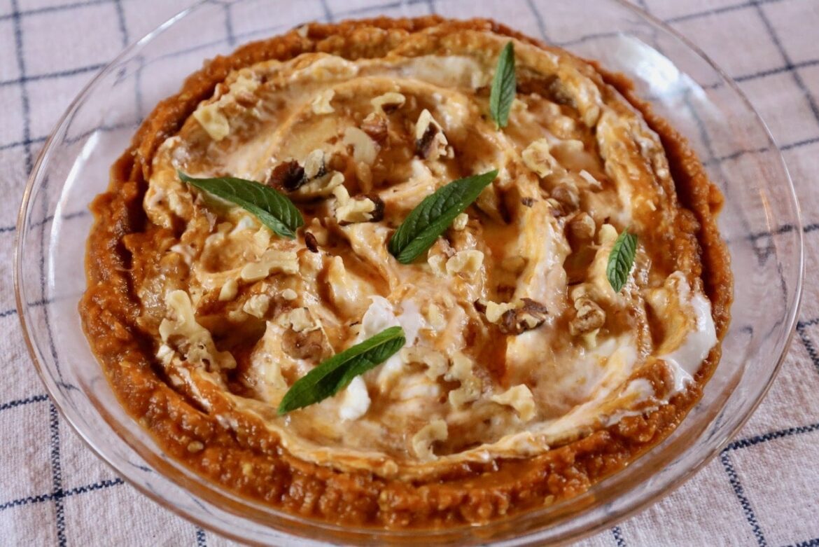 Kashke Bademjan Persian Eggplant Dip