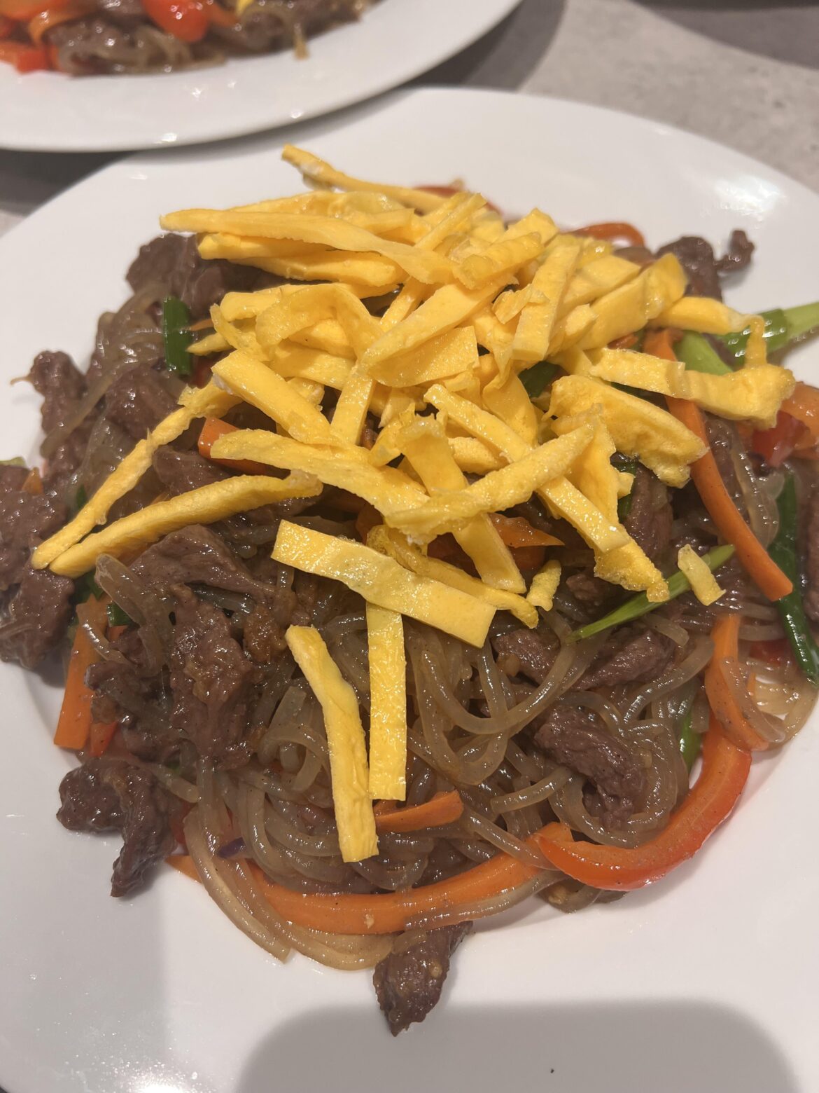 first time making japchae!