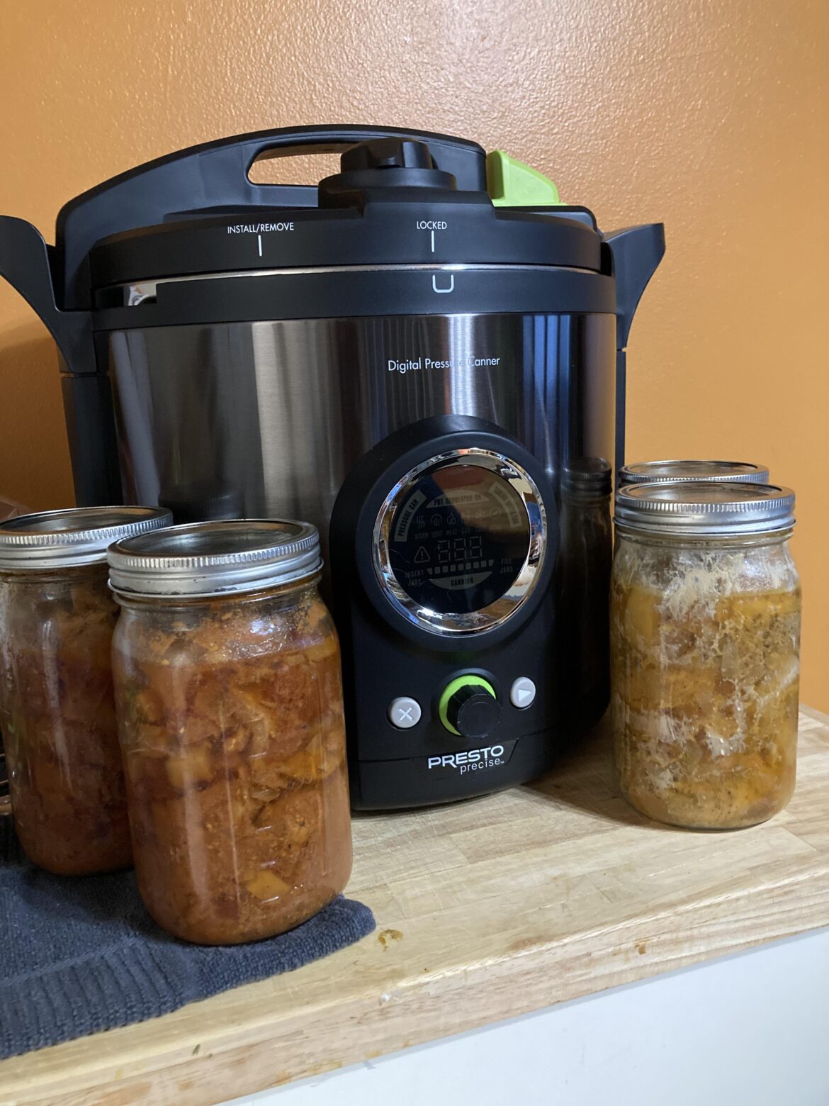 Pressure canned my first “meals in a jar”! Chicken curry and chicken and gravy in a jar. Mainly posting because I’m just proud of this first batch!