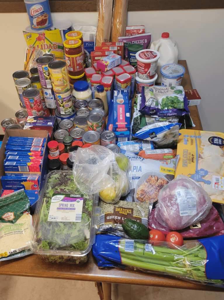 $280 for a month + some pantry stocking $280 for a month + some pantry stocking