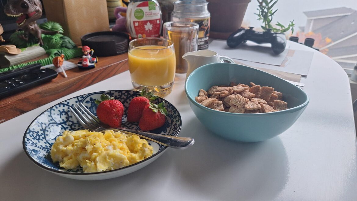 My son's breakfast this morning