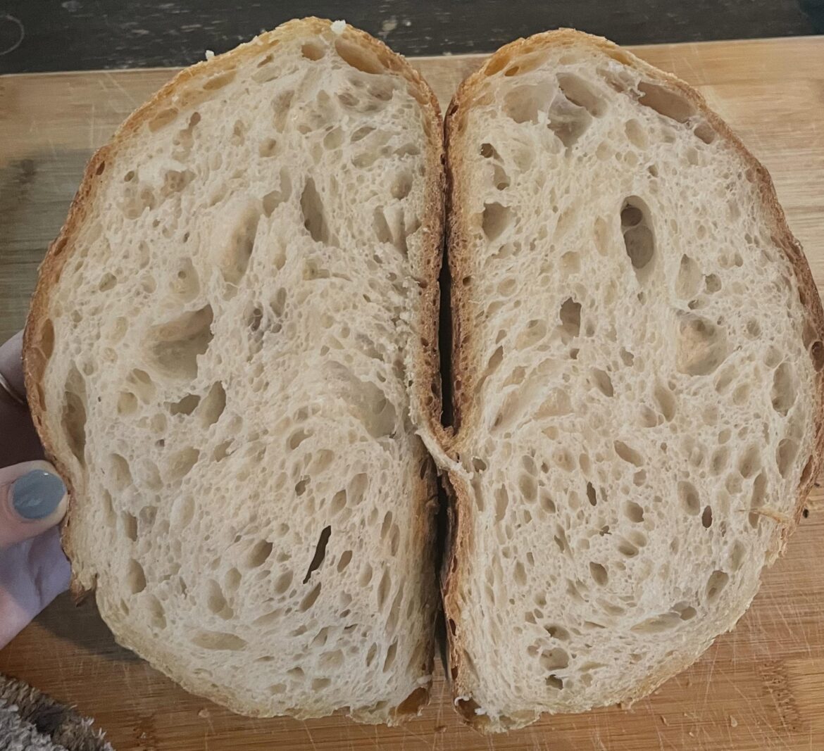 The best crumb I’ve gotten so far!!