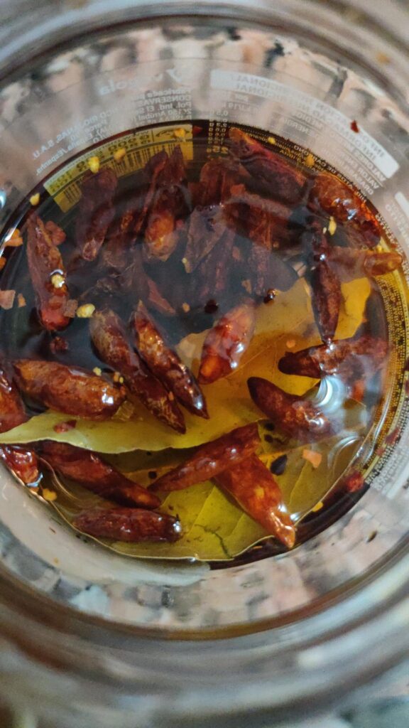 Homemade Spicy Oil. It does come with a quick