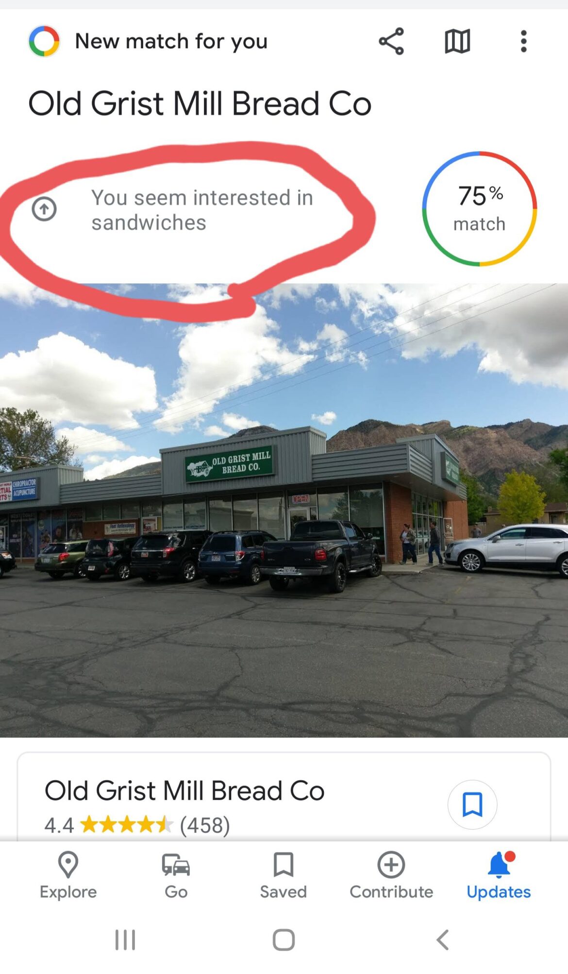 Low hanging fruit for the Google algorithm but it's true.