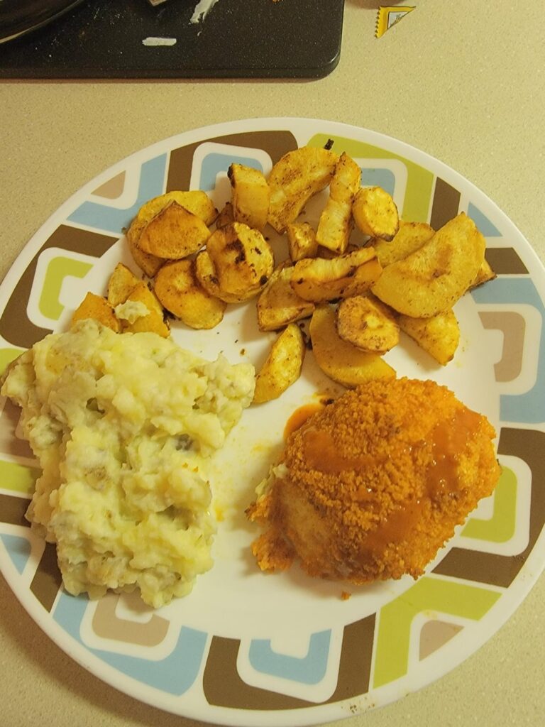 Crispy Buffalo Spiced Chicken