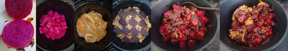 Dragon fruit cobbler