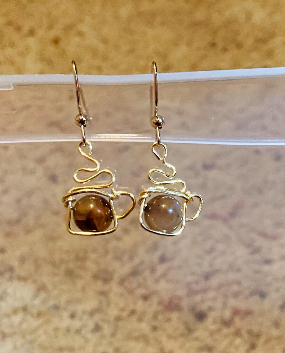 Cute new coffee mug earrings I made 🥰
