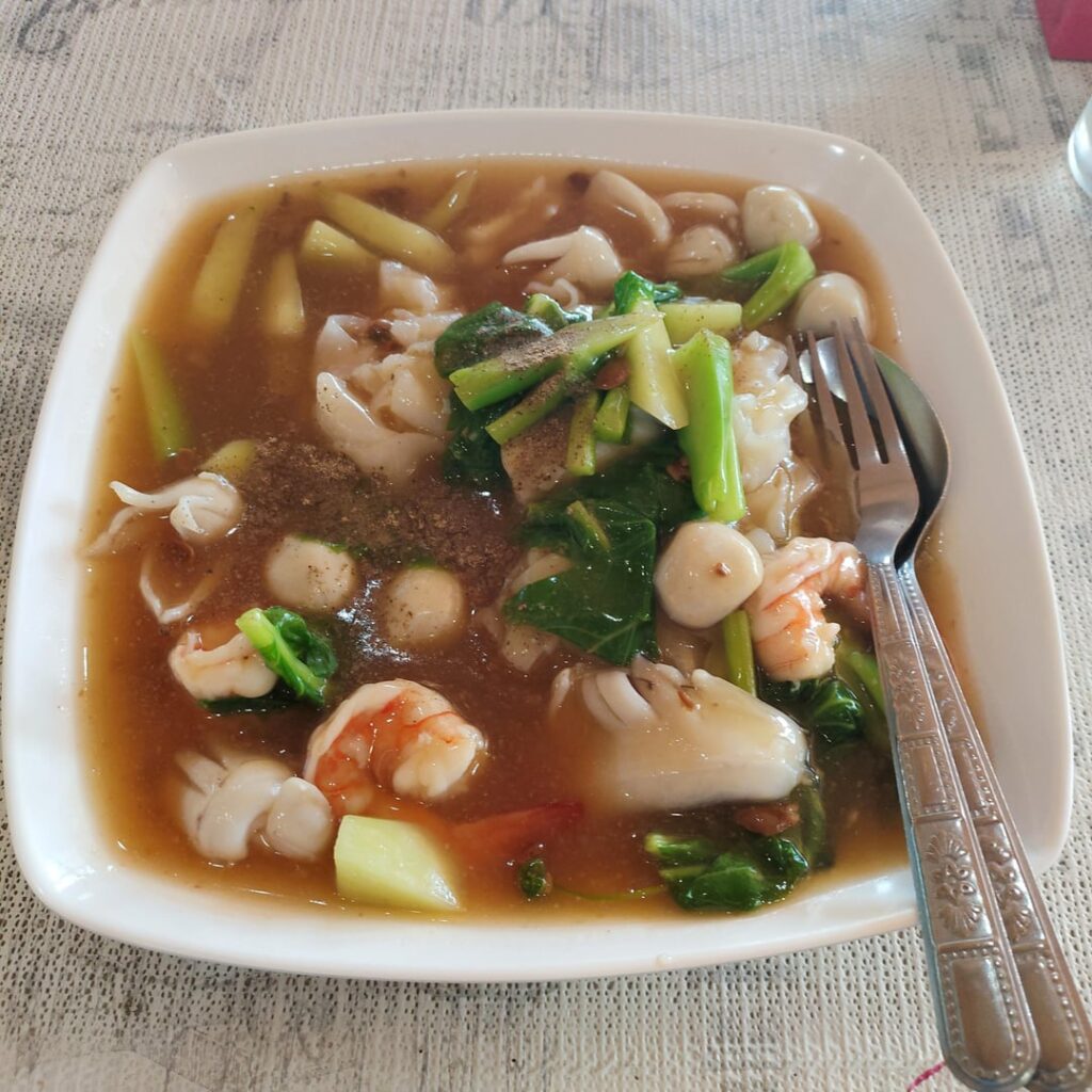 On the road for a holiday to Pai Thailand. Stop for brunch on our first leg at a roadside restaurant. Sorry I didn't get the names, but thought I would share what they look like. Wasn't spicy enough for my taste but good.