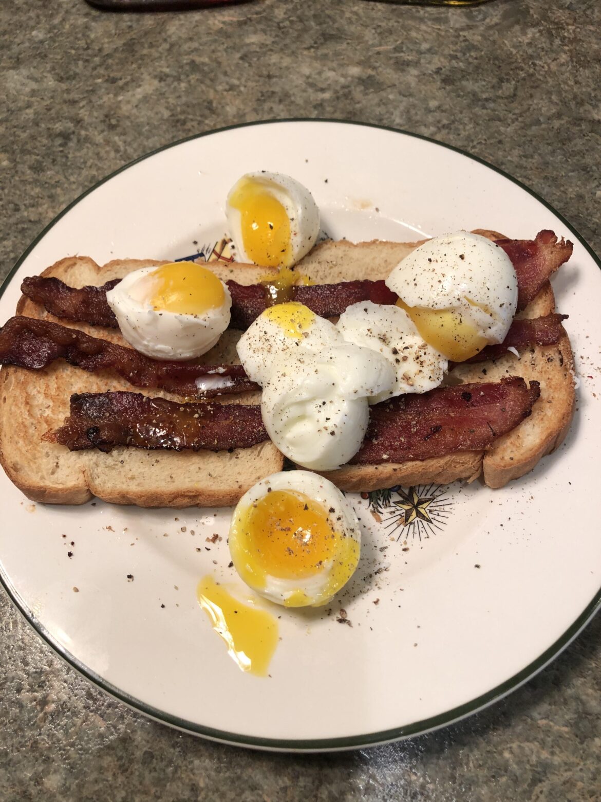 Soft Boiled on Bacon Toast