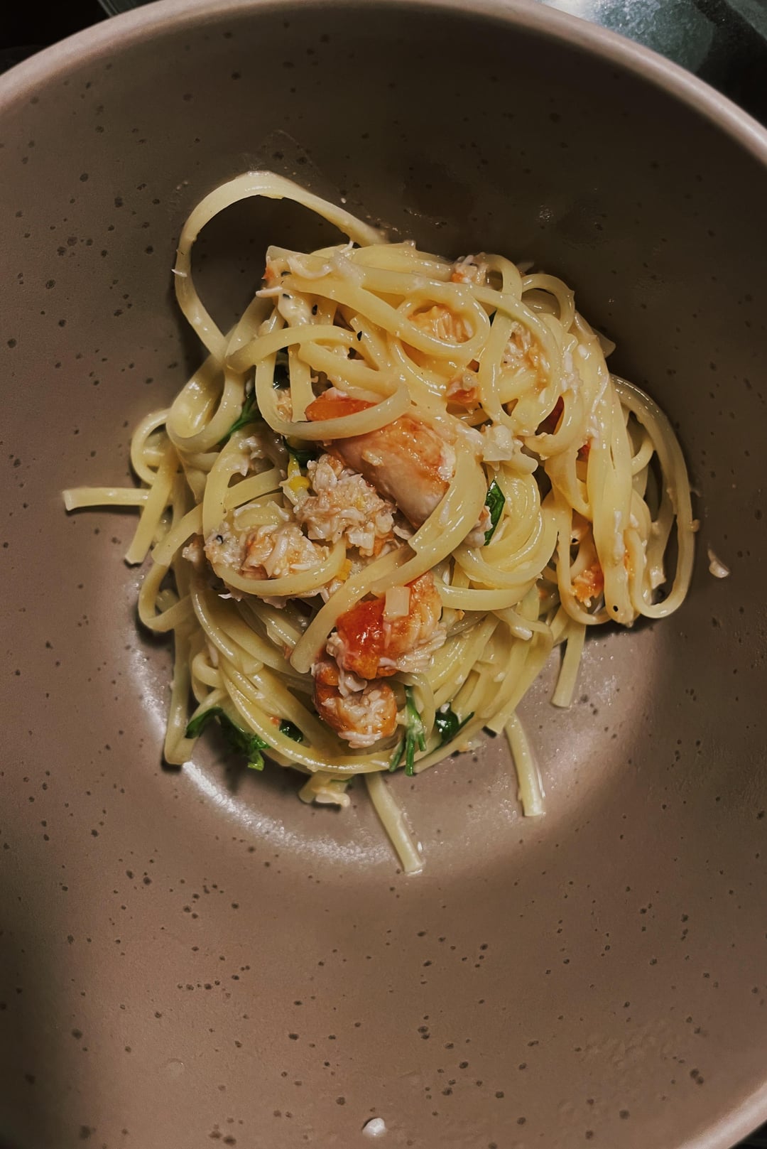 this canned crab pasta slaps - Dining and Cooking