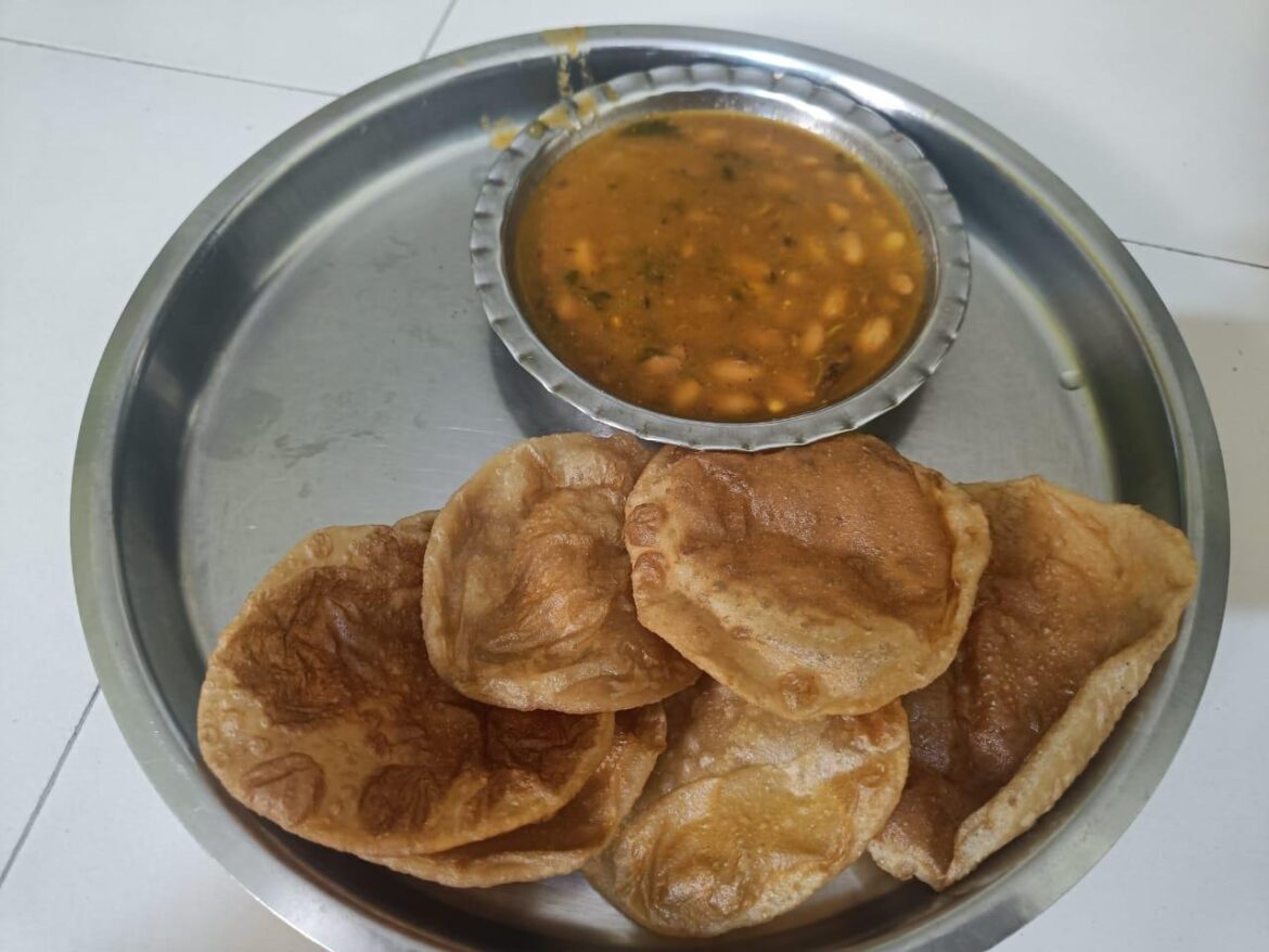 Delicious Home Made Food - Rajma & Puri