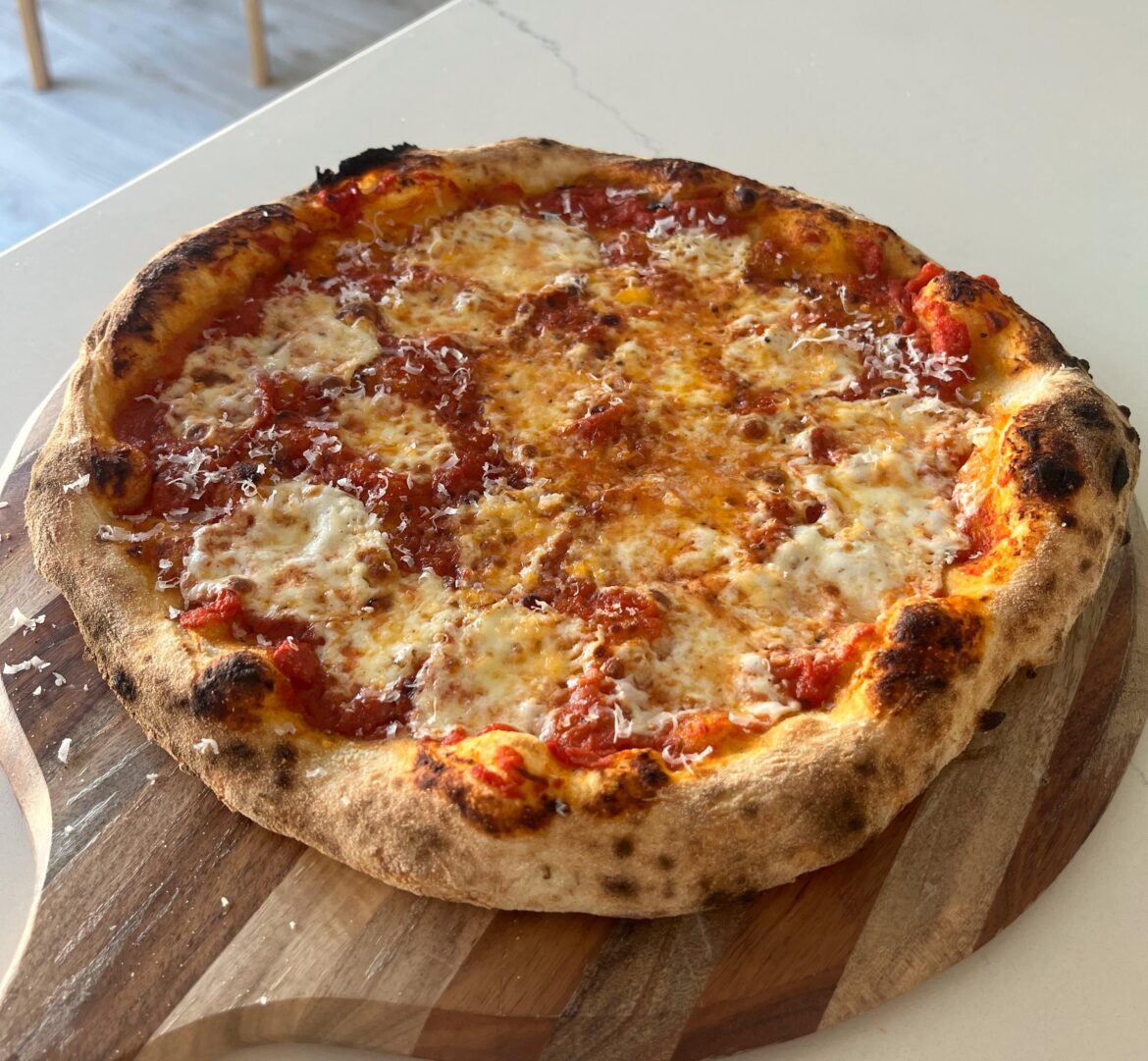[Homemade] Fresh Mozz & Vodka Sauce Pizza made in Gozney Dome