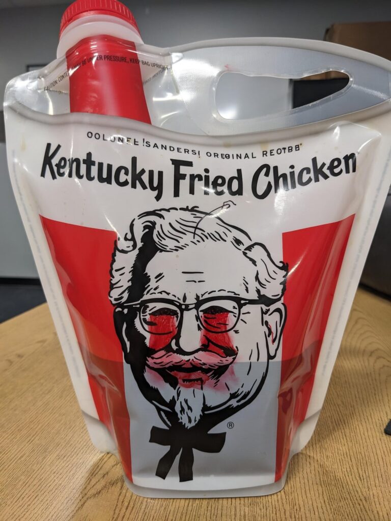 KFC has a half gallon soda bucket