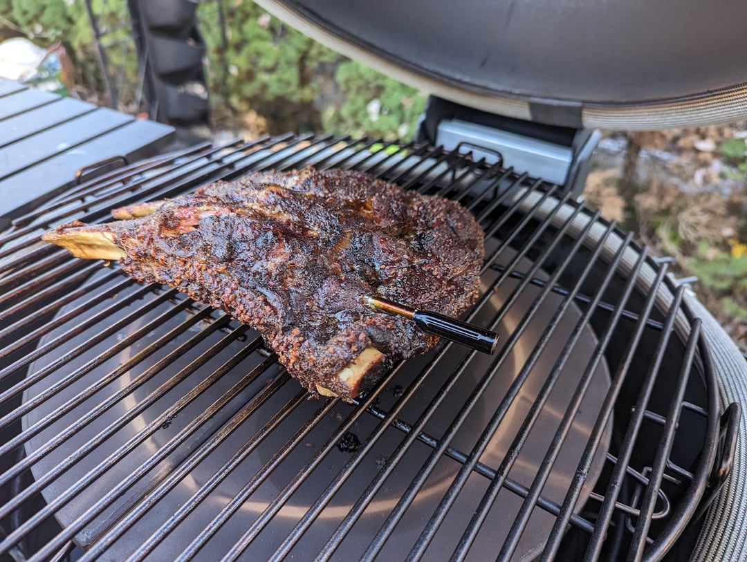 First time smoking some beef ribs Dining and Cooking
