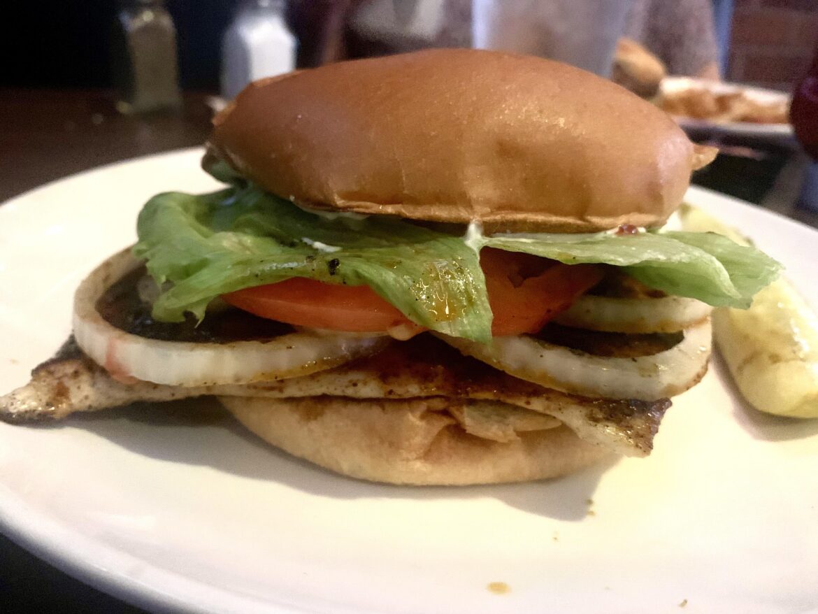 Blackened mahi-mahi from Duffy’s sports bar