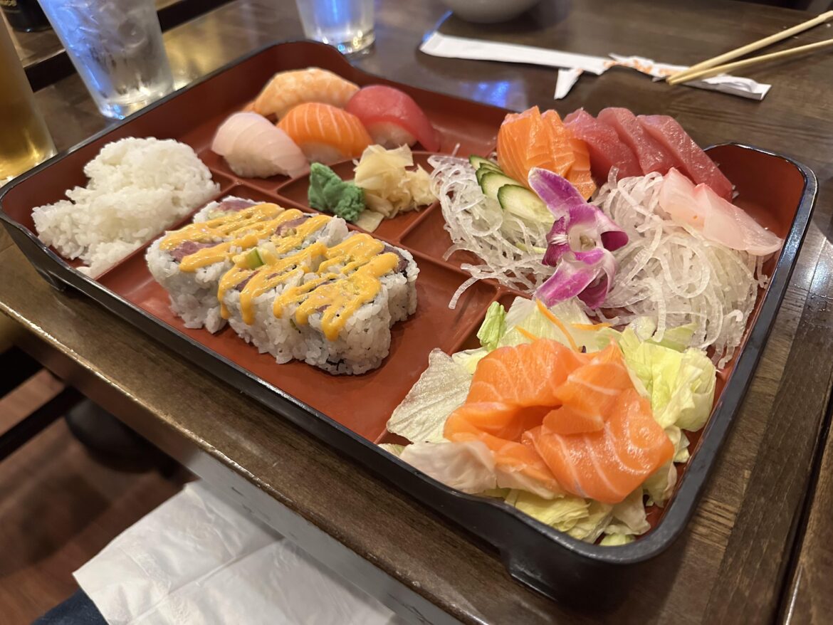 Celebratory sush on a Sunday night