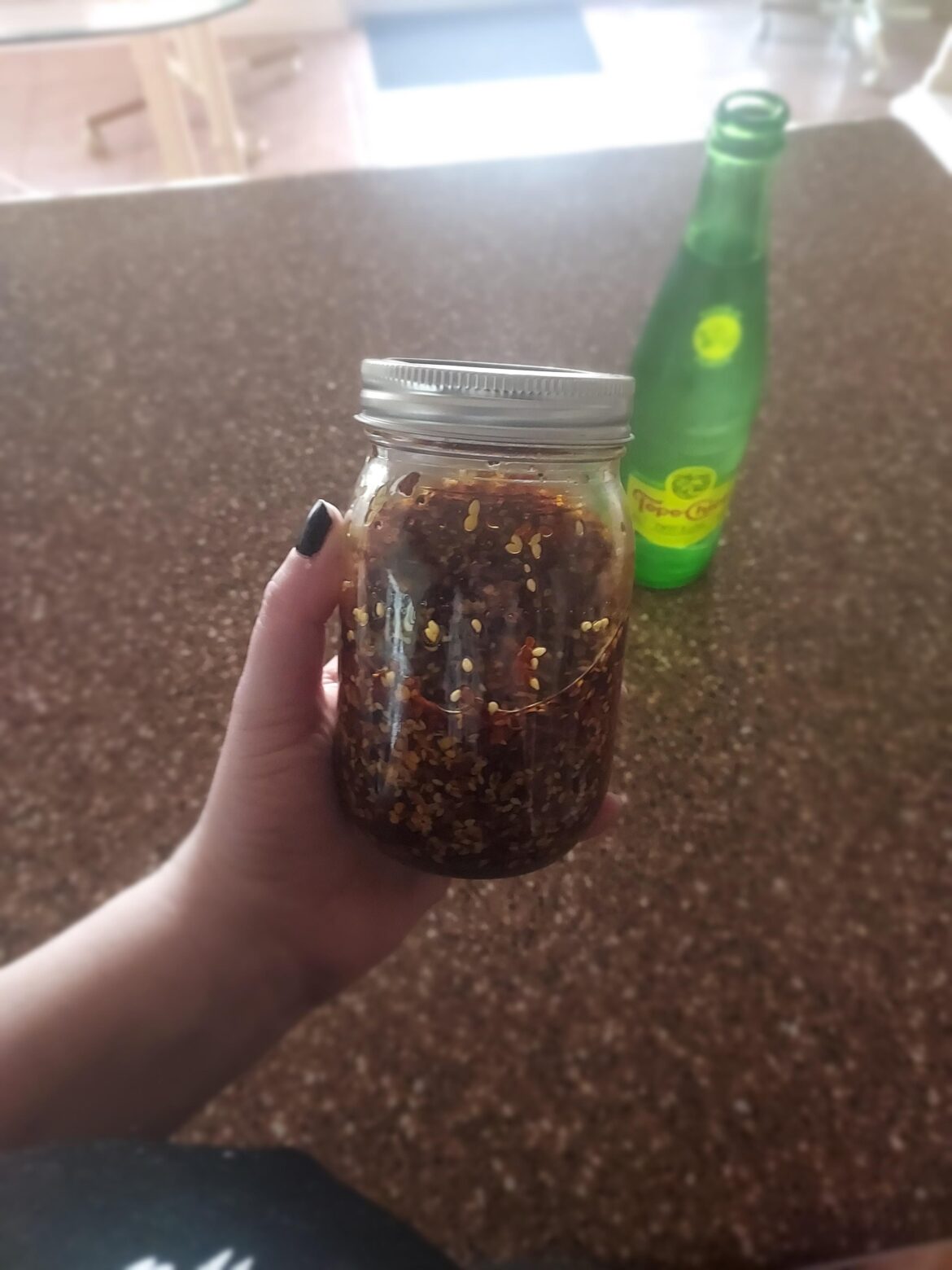 Made my own chili crisp. I've been eating it on everything!