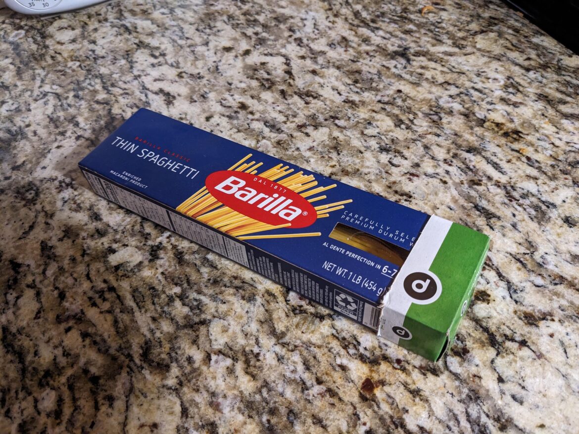 Tired of the open box of spaghetti?