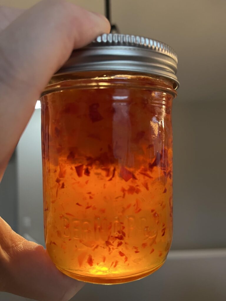 Why did all the apricots rise to the top in my habanero jelly? Why did all the apricots rise to the top in my habanero jelly?