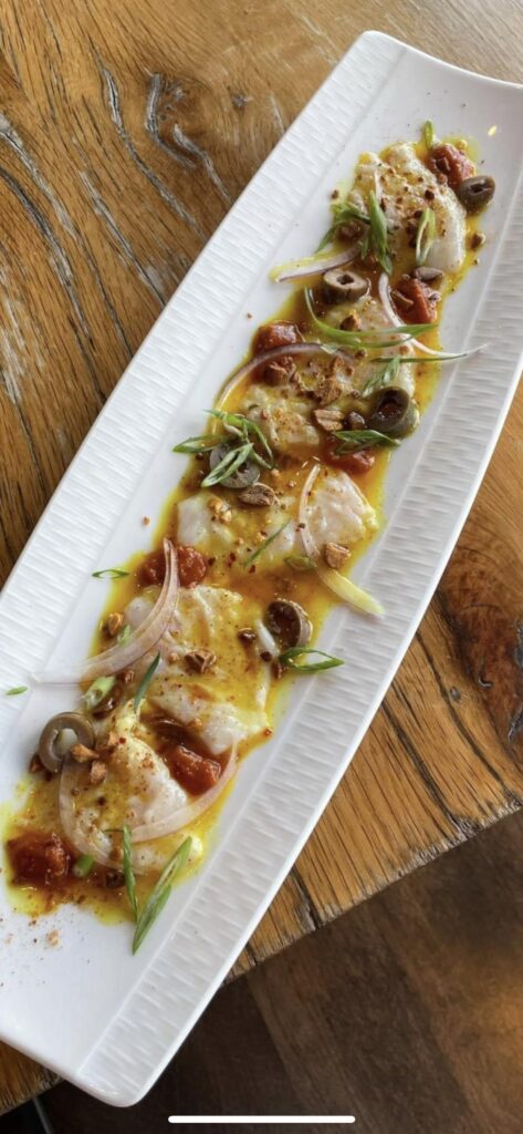 Spicy Nigerian Curry Black Bass Ceviche