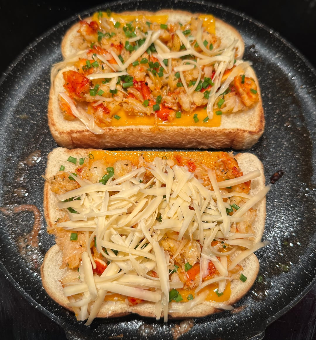 [homemade] Lobster Grilled Cheese Dining and Cooking