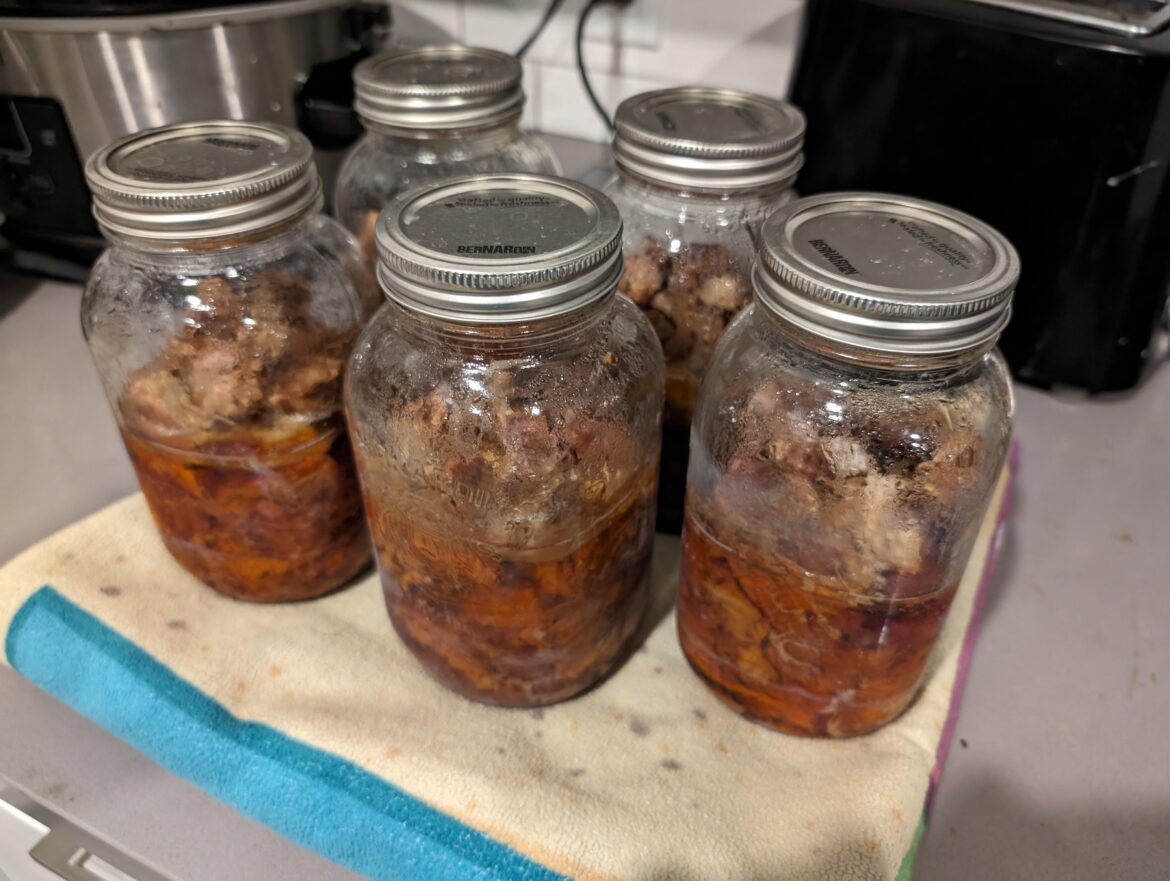 I've canned raw meat how do I check it's okay?