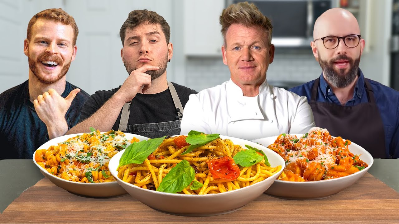 Which YouTube Chef Has The BEST Pasta Recipe? (Gordon Ramsay, Babish