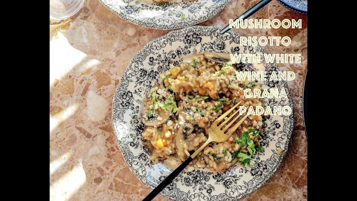 Wild Mushroom Risotto with Grana Padano cheese and White Wine Wild Mushroom Risotto with Grana Padano cheese and White Wine