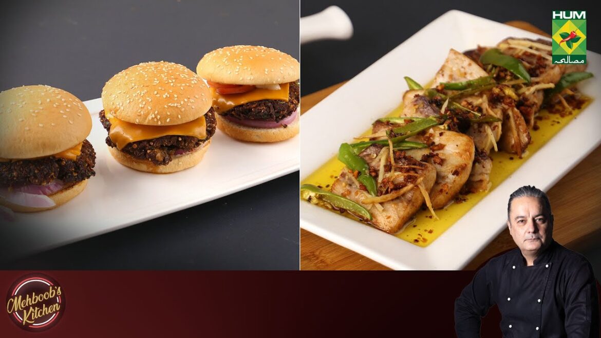 Chapli Kabab Burger & Lemon Fish | Mehboob’s Kitchen | Chef Mehboob | MasalaTv Chapli Kabab Burger & Lemon Fish | Mehboob's Kitchen | Chef Mehboob | MasalaTv