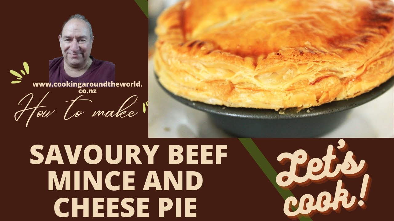 Savoury Beef Mince And Cheese Pie With Mushroom And Onion Dining