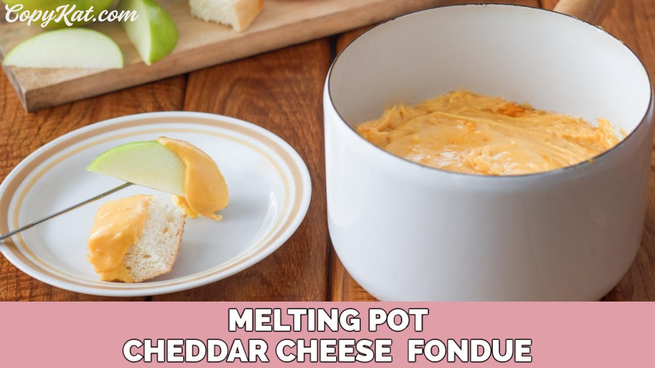 Melting Pot Cheddar Cheese Fondue Dining and Cooking