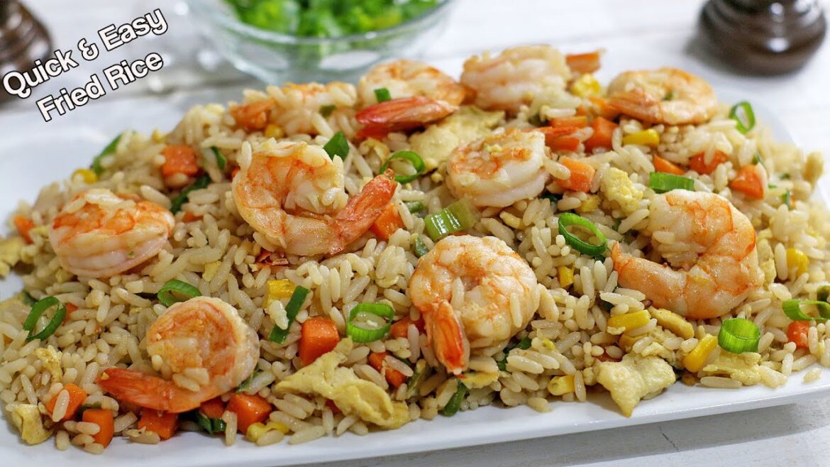 SHRIMP AND EGG FRIED RICE | EASY Chinese Fried Rice