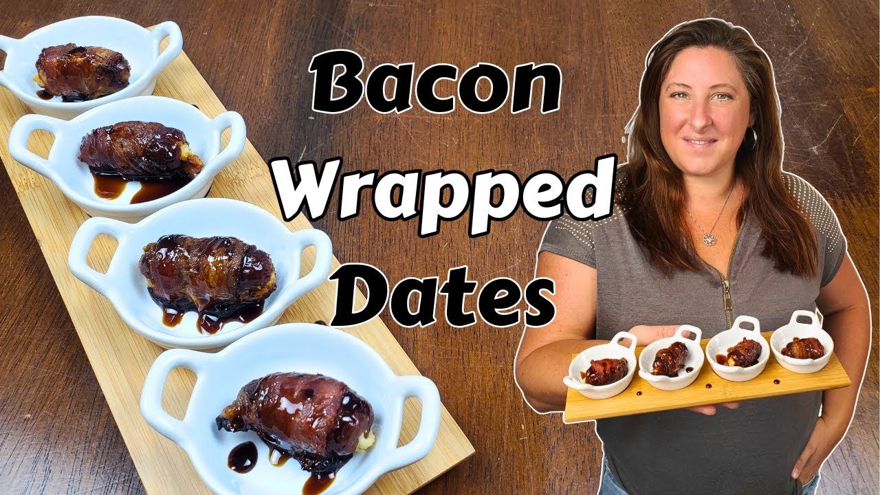 Savory and Sweet Delights! BaconWrapped Dates with Goat Cheese and