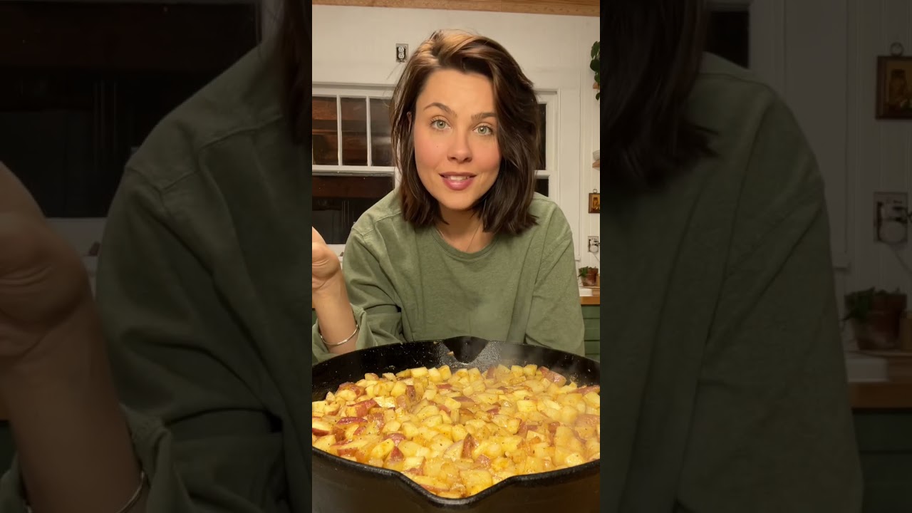 Deer sausage gravy over country fried potatoes Dining and Cooking