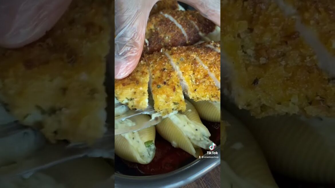 Chicken Parm Stuffed Shells